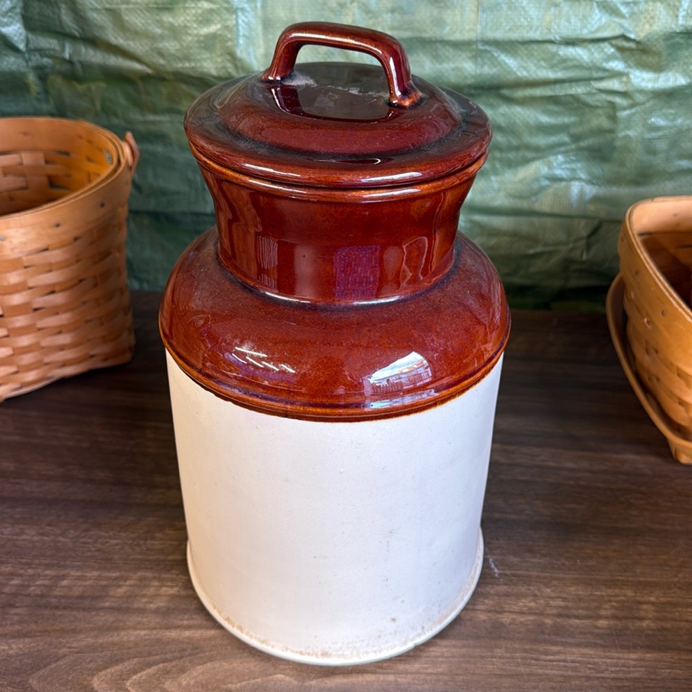 Milk Jug/Cookie Jar/Canister Vintage McCoy Pottery #254